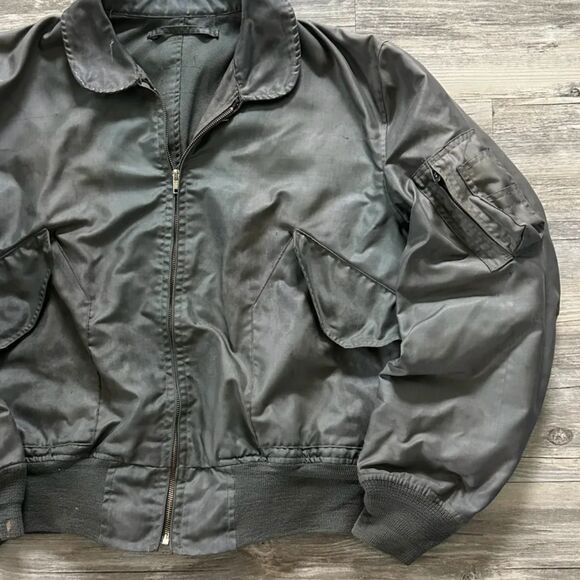Vintage USAF Flight Bomber Aviator Military Jacket - Picture 3 of 8